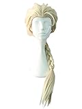 AMYHOME Frozen Cosplay Kostüm Elsa Perücke Halloween für Damen...