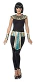 Smiffys 41556 - Egyptian Kit mit Collar Cuffs und Gürtel, Gold