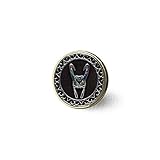 bab Loki Helm-Kristallanhänger Brosche literarischer Schmuck