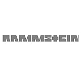 Rammstein Aufkleber 'Rammstein' 100mm silber, Offizielles Band...