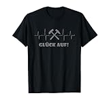 Ruhrpott Glück Auf Bergbau Schlägel Und Eisen Herzschlag T-Shirt