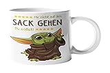 Tasse mit Spruch - Geschenk - [Lebenslange Farbgarantie] - Mir nicht...