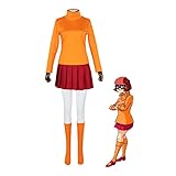 CGBF-Anime Scooby-DOO Velma Cosplay Kostüm für Erwachsene Halloween...