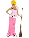 Gutemine-Damenkostüm Asterix und Obelix Faschingskostüm rosa-weiss -...
