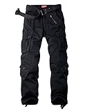 siyecaoo Damen Hosen Cargo Hose Multi Taschen Jogginghose Sporthose...