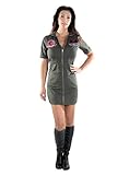 Maskworld Top Gun Kleid - Damen - Lizenziertes Film-Kostüm für...