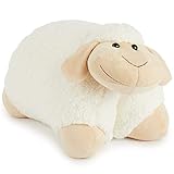 Bieco XXL Schaf Kuscheltier Groß 45 cm Plüschtier Weiß aufklappbar...