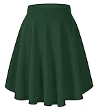 Damen Mädchen Basic Solid vielseitige dehnbaren informell Mini Skater...