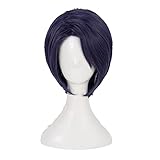 P5 Persona 5 Yusuke Kitagawa Cosplay Wigs Short Mixed Blue Heat...