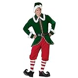 GuliriFe Damen Herren Christmas Santa Elf Kostüm für Weihnachtsfeier...