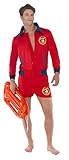 Baywatch Rettungsschwimmer Kost�m 2-teilig David Hasselhoff Kost�m