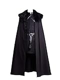 Fuman Jon Snow Kostüm Cosplay Outfit Umhang Full Set GOT Verkleidung...