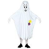 Widmann - Kinderkostüm Gespenst, Poncho, Geist, Halloween, Karneval,...