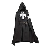 BLESSUME Mittelalter Ritter Kostüm Tunika Kreuzritter Umhang...