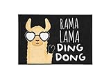 TASSENTICKER - Fußmatte mit Spruch Rama Lama Ding Dong - lustig -...