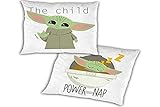 Baby Yoda Kissen, Motiv Star Wars, 35 x 35 cm, Vorder- und Rückseite...