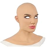 HenTuha Weibliche Vollkopfmaske Menschliches Latex Maske Halloween...