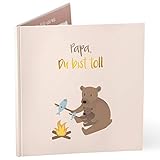 mintkind® 'Papa du bist toll' Geschenk-buch für Papa I Geschenk für...