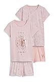 C&A Kinder Mädchen Pyjamas Pyjama 4er Pack|Multipack Regular Fit...