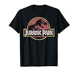 Jurassic Park Original Fossil Distressed Faded Logo T-Shirt