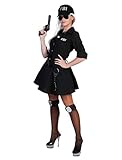 Kostüm FBI Agent Damen Größe 32/34 schwarz 3 teilig mit Basecap