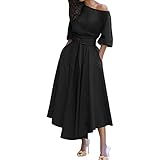 50er Jahre Kleid schwarzes Kleid Kleid schwarz Damen Schräge...