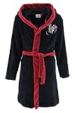 Harry Potter Kinder Bademantel - Mädchen oder Junge (Schwarz,12...
