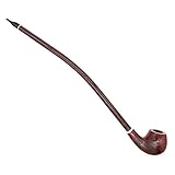 Veroda Holz Langer Griff Palisander Tabak Rauchen Pfeife Farbe Rot mit...