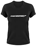 Stark Industries Logo T-Shirt, Iron Man, L, Ladies schwarz
