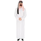 dressforfun Herrenkostüm Scheich | Kopfbedeckung und Kordel |...