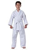 Kwon Unisex Kinder Kampfsportanzug Karate Basic Anzug, Weiß, 120 EU