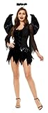 thematys Schwarzer Engel Halloween Kostüm Verkleidung | Karneval |...