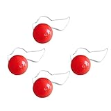 Amosfun Clown Costume 4 Stück Leuchtende Rote Clownnasen Leuchten...