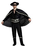 thematys Zorro Kostüm Hut Anzug Umhang Set Bandit für Herren Damen...