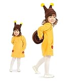 KarnevalsTeufel Tierkostüm für Kinder Schnecke Waldtier Kleid mit...