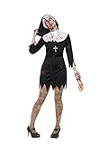 Halloween! Smiffys Schwester Zombie Kostüm, Schwarz, Kleid,...