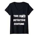 Damen Detektiv Kostüm Spionage Privatermittler Agenten T-Shirt mit...