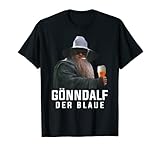 Gönndalf der blaue biertrinker saufen bier beer T-Shirt