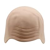 Thick Bald Skin Head Skull Wig Cap Fancy Dress Cosplay Hat - Skin