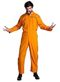 Maskworld Oranges Häftling Kostüm mit Knast-Nummer -...