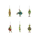 Grinch-Weihnachtsschmuck, 6-teiliger Acryl-Anhänger,...