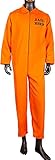 ALMDA Häftling Kostüm, Halloween Prisoner Fancy Dress Costume,...
