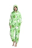 HINIUPI Damen Kostüm Flannel Onesie Jumpsuit Tier Relax Kostüm Damen...
