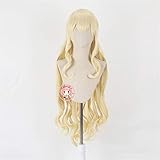 WHBHD Anime Coer Wig. Anime Goblin Slayer Priesterin Gelb Langperücke...