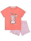 Peppa Wutz Schlafanzug I Mädchen Kurz Schlafanzüge | Karomuster...