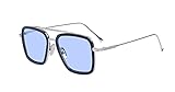 LHSDMOAT Retro Metallrahmen Spider Man Edith Sonnenbrille Square...