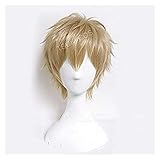Hencik Cosplay-Perücke, Anime-One Punch-Man Genos, kurz,...