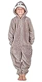 CityComfort Jumpsuit Kinder Einteiler Fleece Overall Onesie Kinder...