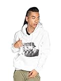 Mister Tee Herren 2pac Faces Hoody Kapuzenpullover, Weiß, S EU