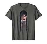 Wednesday Addams No Hug Zone Big Face T-Shirt